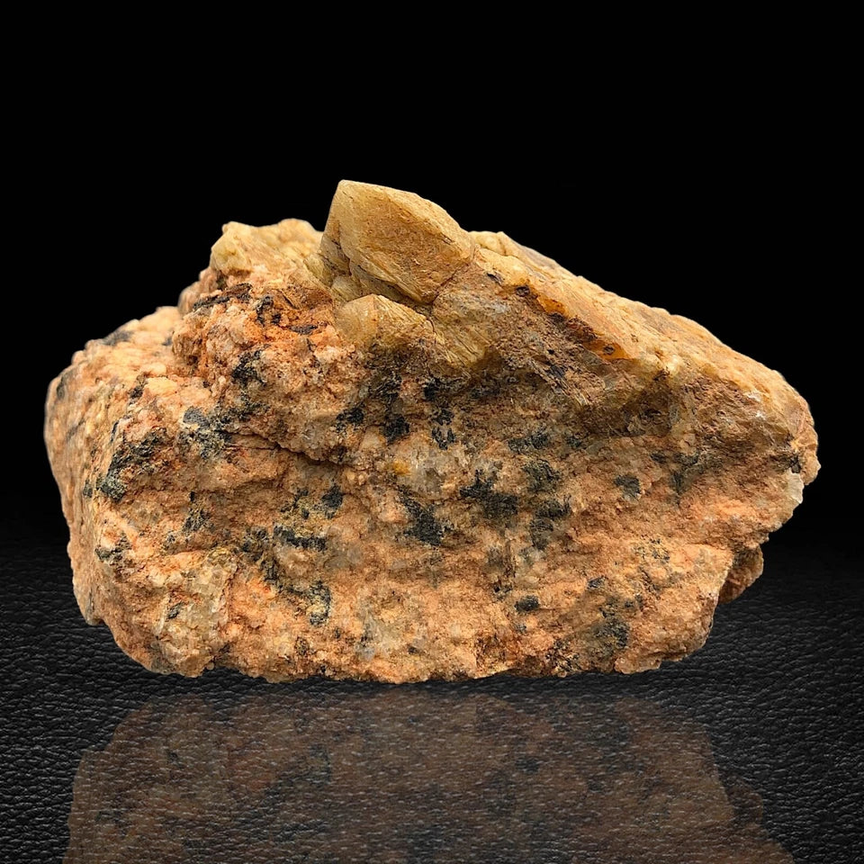 Rare Golden Rutile Quartz Crystal Mineral Specimen - from Zagi Mts, KPK, Paistan