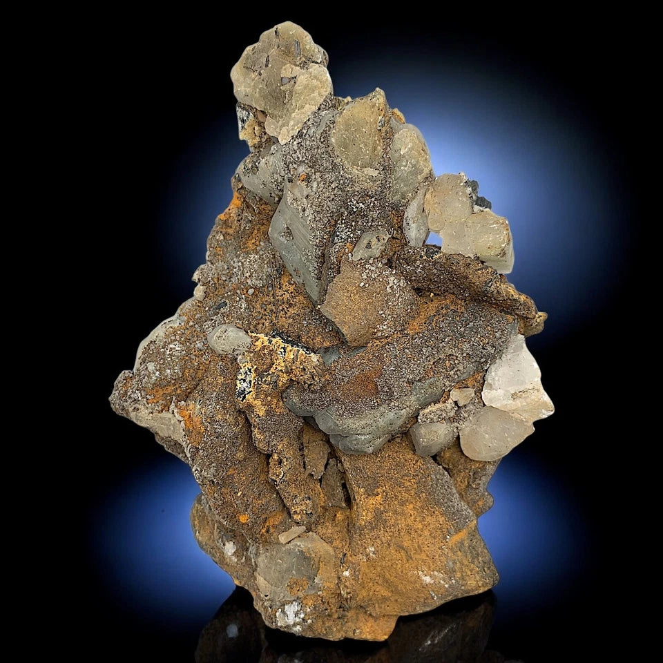 Titanite (Sphene) Crystals with Calcite & Amphibole – Zagi Mts, Pakistan